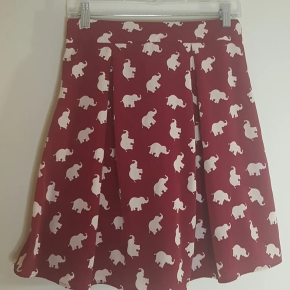 Peach Love  California elephant print skirt - Picture 4 of 6